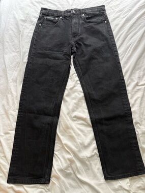 Calvin Klein Black Straight-Leg Jeans